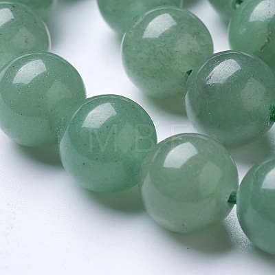 Natural Green Aventurine Beads Strands G-D855-09-6mm-1