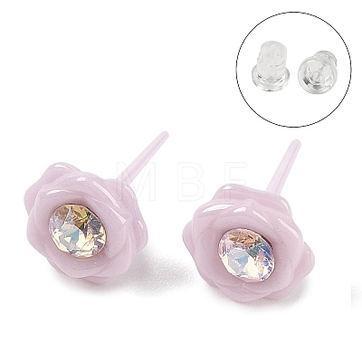 Hypoallergenic Bioceramics Zirconia Ceramic Stud Earrings EJEW-C111-10C-1