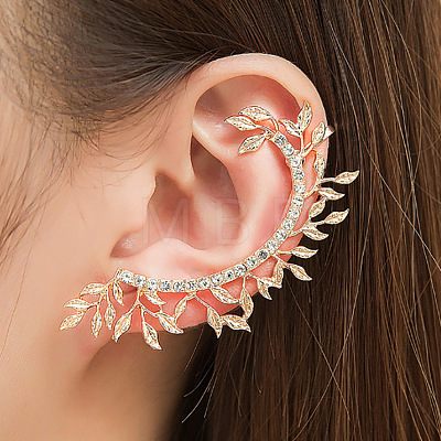 Alloy Leaf Cuff Earrings for Girl Women Gift FS-WG3F1DE-01-1