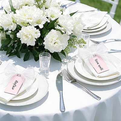 20Pcs Acrylic Wedding Seat Label AJEW-BM0001-24B-1