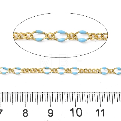 Brass Enamel Figaro Chains CHC-L053-09G-04-1