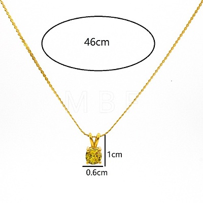 Real 18K Gold Plated Stainless Steel Pendant Necklaces CP2918-6-1