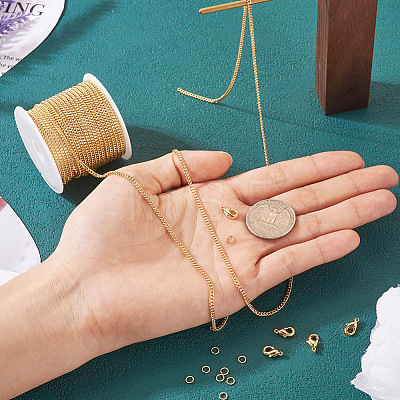  DIY Chain Bracelet Necklace Making Kit DIY-TA0005-26-1