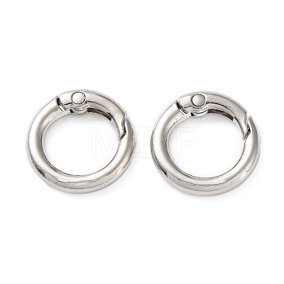 Zinc Alloy Spring Gate Rings FIND-K026-06P-1