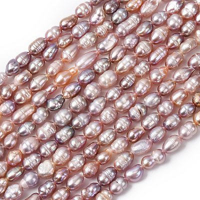 Natural Cultured Freshwater Pearl Beads Strands PEAR-F020-02B-1