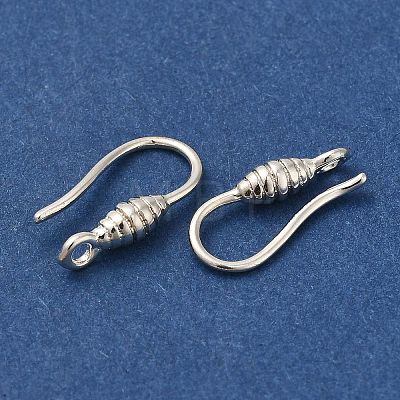 Brass Earring Hooks KK-H502-16S-1