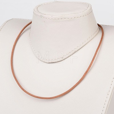 Leather Cord Necklace Making X-NJEW-JN01560-1