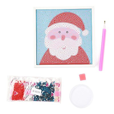 DIY Christmas Theme Diamond Painting Kits For Kids DIY-F073-09-1