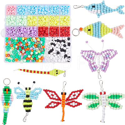 SUNNYCLUE DIY Animal Keychain Making Kit DIY-SC0023-64-1