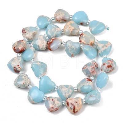 Synthetic Shoushan Stone Beads Strands G-NH0069-A05-1