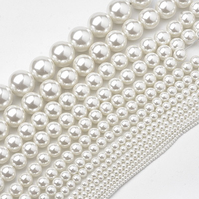 Eco-Friendly Plastic Imitation Pearl Beads Strands X-MACR-S285-8mm-05-1