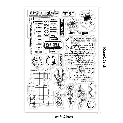 Custom PVC Plastic Clear Stamps DIY-WH0448-0615-1