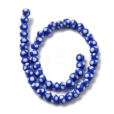 Handmade Lampwork Beads LAMP-D002-6mm-01H-1