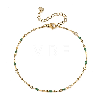 304 Stainless Steel Link Chains Anklets AJEW-AN00841-1