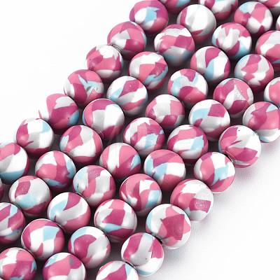 Handmade Polymer Clay Beads Strands CLAY-N008-054-05-1