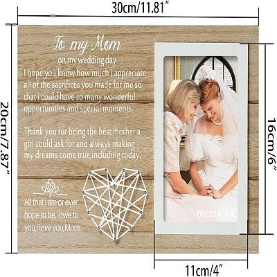 MDF Photo Frame DJEW-WH0036-005-1