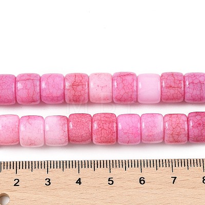 Dyed Glass Beads Strands GLAA-H037-01F-1