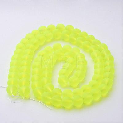 Transparent Glass Bead Strands X-GLAA-S031-10mm-30-1