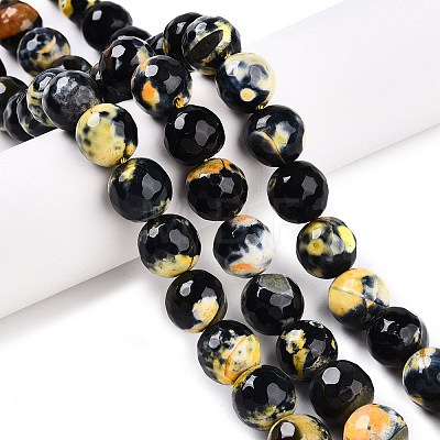 Dyed Natural Agate Beads Strands G-T141-01A-02-1