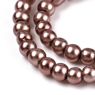 Baking Painted Glass Pearl Bead Strands HY-Q003-3mm-92-1