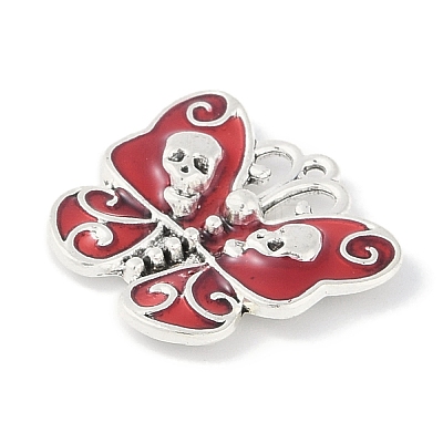 Halloween Rack Plating Alloy Enamel Pendants PALLOY-F018-27AS-02-1