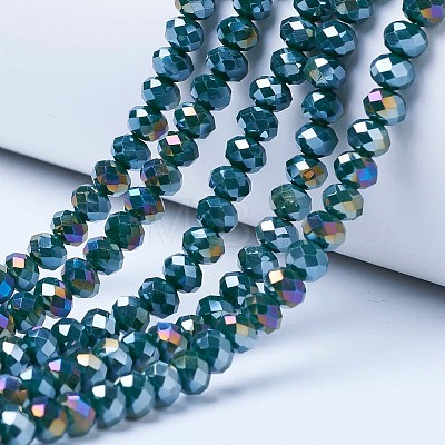 Electroplate Glass Beads Strands LS-EGLA-A044-P6mm-B12-1