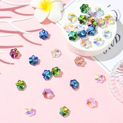 30Pcs Electroplated Glass Charms EGLA-YW0005-23-1