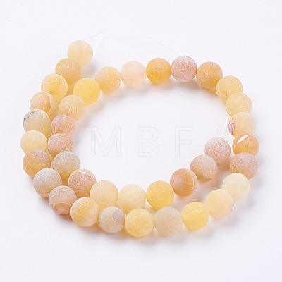 Natural Weathered Agate Beads Strands X-G-G589-8mm-02-1