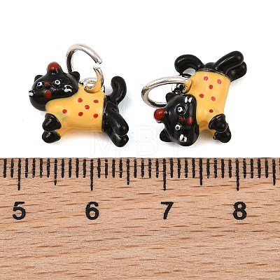 Alloy with Enamel Charms AL-CBA1FD3-06S-01-1