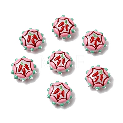 Baking Paint Glass Enamel Beads LAMP-K039-34K-1