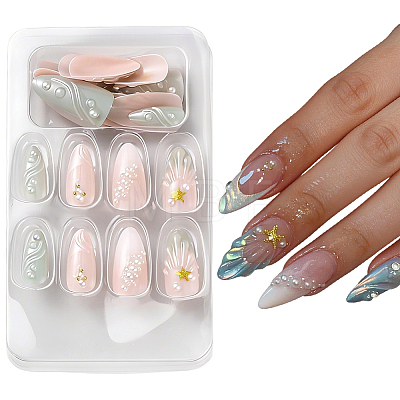 ABS Plastic Full Cover Press On False Nails MRMJ-CP0001-71-1