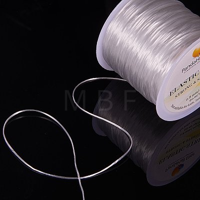60m Elastic Stretch Polyester Threads with Sharp Steel Scissors Jewelry Bracelets Craft Cords 2 Rolls and 1 Random Color String Cutter TOOL-PH0001-02-1