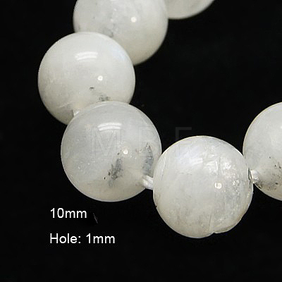 Natural Moonstone Beads Strands G-C068-10mm-1-1