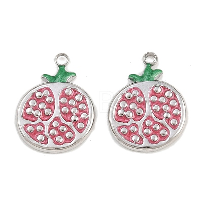 304 Stainless Steel Enamel Pendants STAS-Z166-23E-P-1