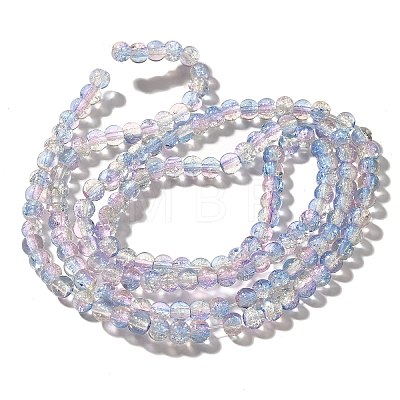 Crackle Glass Beads Strands CCG-C002-6mm-09-1