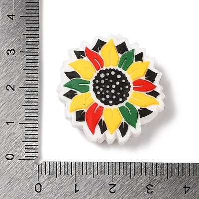 Flower Silicone Focal Beads SIL-G011-03-1