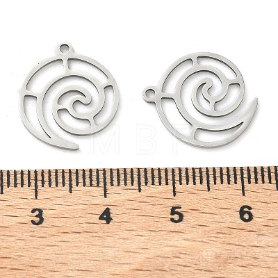 201 Stainless Steel Pendants STAS-F337-02P-1
