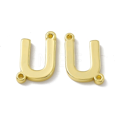 Rack Plating Brass Connector Charms KK-C007-38G-U-1