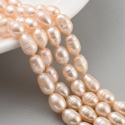 Natural Cultured Freshwater Pearl Beads Strands PEAR-P062-08F-1
