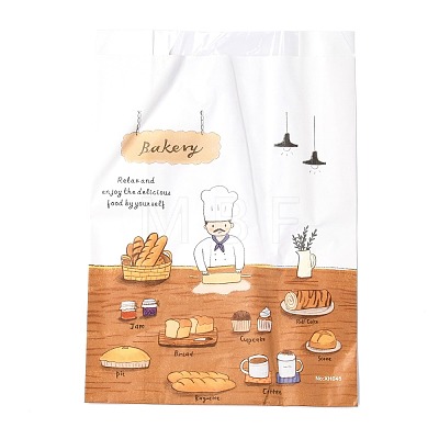 Rectangle with Bread Pattern Paper Baking Bags CARB-K0001-01B-1