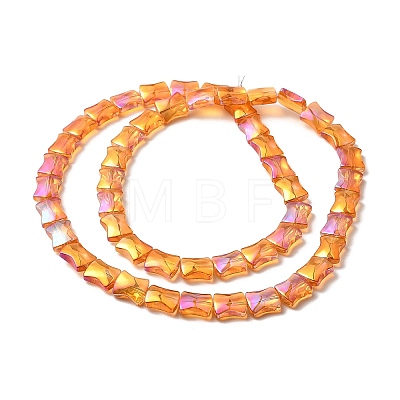 Electroplate Glass Beads Strands EGLA-H103-FR08-1