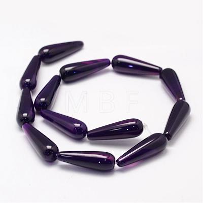Natural Agate Bead Strands G-K156-30x10mm-M-1