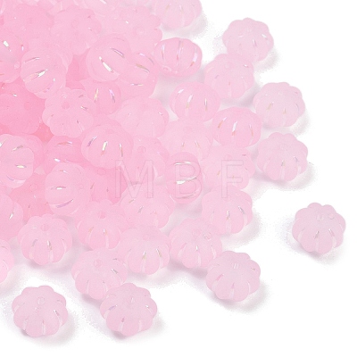 Frosted Transparent Acrylic Beads X1-OACR-P029-03B-05-1