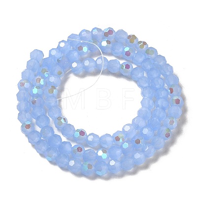 Imitation Jade Glass Beads Strands EGLA-A035-J4mm-L03-1