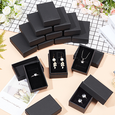 Kraft Paper Cardboard Jewelry Boxes LS-CBOX-BC0001-16-1
