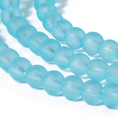 20 Colors Transparent Glass Beads Strands FGLA-X0002-01-4mm-1
