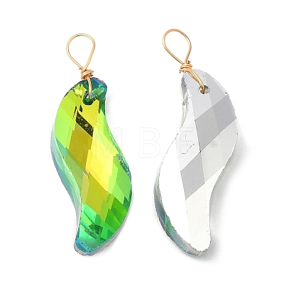 Glass Pendants KK-Q777-11LG-1