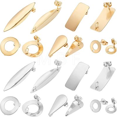 Unicraftale 304 Stainless Steel Stud Earring Findings STAS-UN0004-11-1