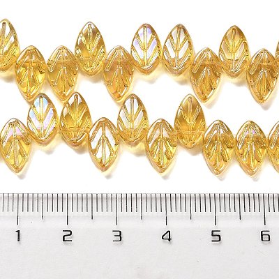 Electroplate Glass Beads Strands EGLA-B004-02A-AB01-1