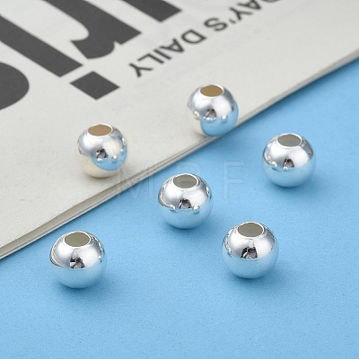 925 Sterling Silver Beads STER-T002-241S-8mm-1